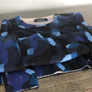 Maraschino sweater, blues and black